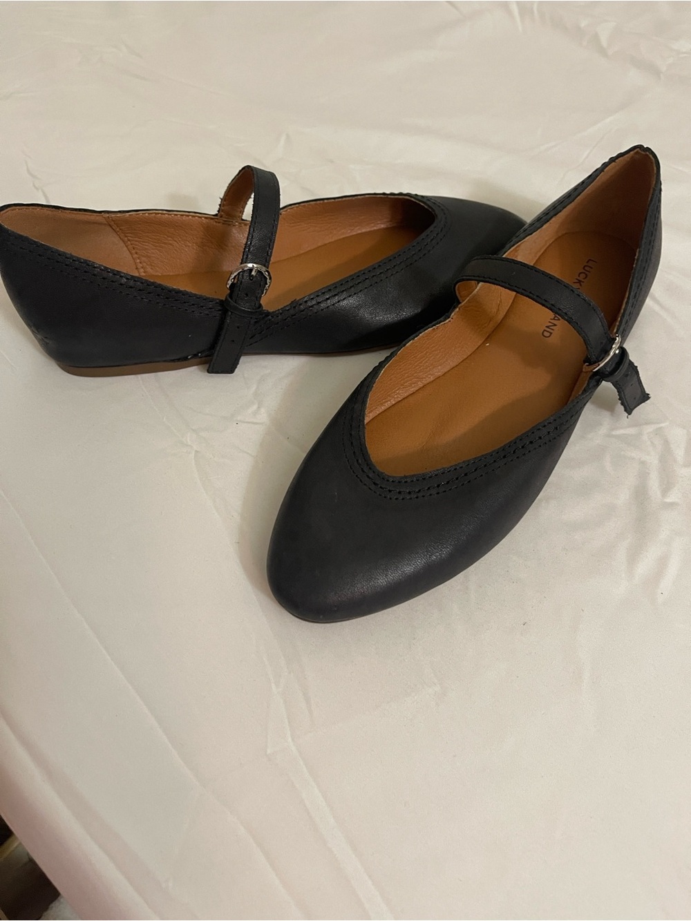 Black Mary Jane Ballet Flats - Women's Comfort Slip-Ons